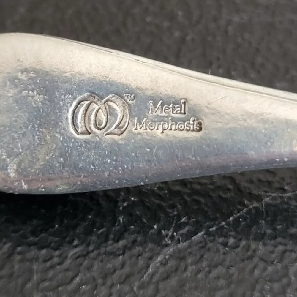 Vintage‎ Metal Morphosis Baby Spoons Set with Box - Choo Choo & 123